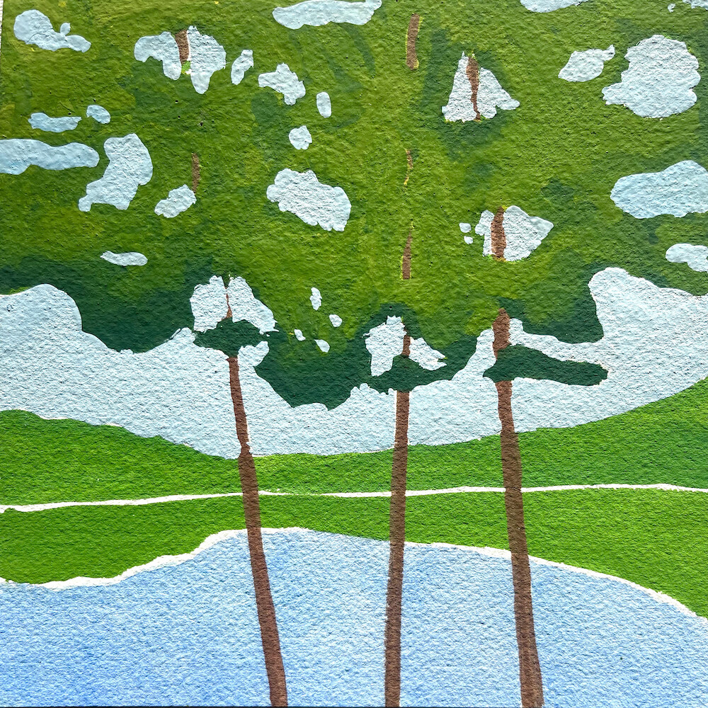 Sandy Cheeks - Wood Panel Painting - 8x10