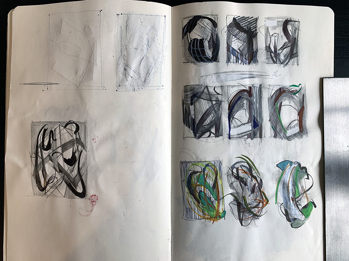 Jenniffer Omaitz : Sketchbook : Abstract Sketchbook Pages