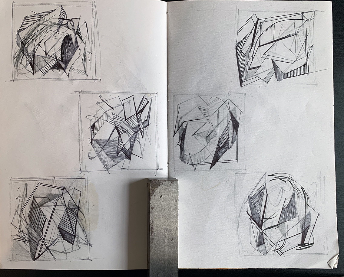 Jenniffer Omaitz : Sketchbook : Abstract Sketchbook Pages