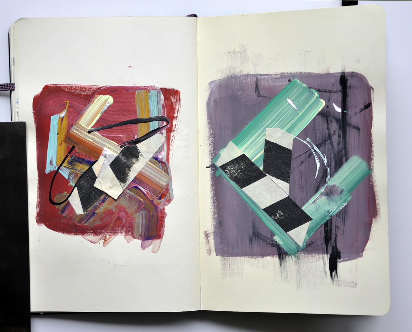 Jenniffer Omaitz : Sketchbook : Abstract Sketchbook Pages