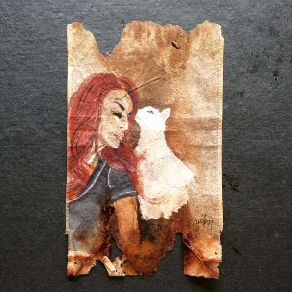 Online Course - The Art of Tea Bag Painting (Ruby Silvious