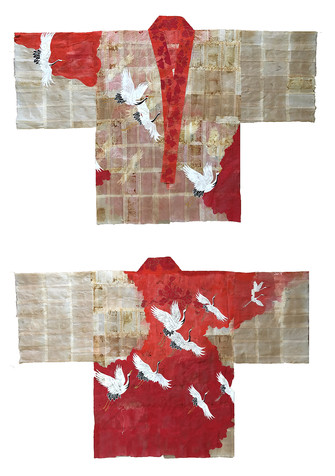 RUBY SILVIOUS : Tea bag Art : Kimonos