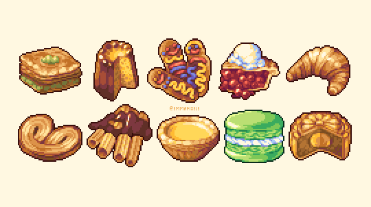 Free Pixel foods by ghostpixxells